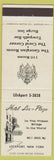 Matchbook Cover - Hotel Lox Plaza Lockport NY