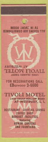 Matchbook Cover - Tivoli Motel Westbury LI NY