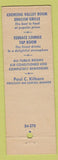 Matchbook Cover - Hotel Langwell Elmira NY
