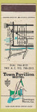 Matchbook Cover - Town Pavilion Motel Macon GA