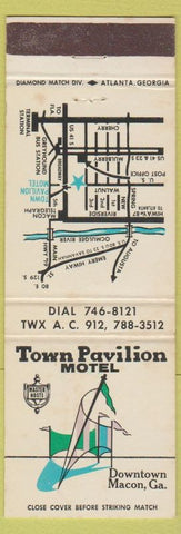Matchbook Cover - Town Pavilion Motel Macon GA