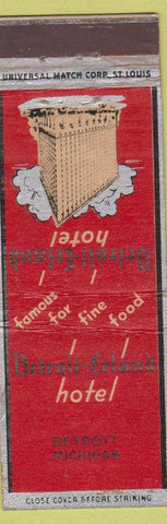 Matchbook Cover - Detroit Leland Hotel MI