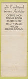 Matchbook Cover - Claridge Hotel St Louis MO