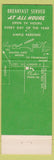 Matchbook Cover - Charlies Park In Restaurant San Francisco CA hamburgers