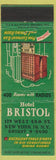 Matchbook Cover - Hotel Brisol New York City