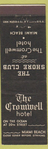 Matchbook Cover - Cromwell Hotel Miami Beach FL
