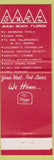 Matchbook Cover - Suez Resort Motel Miami Beach FL