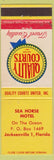 Matchbook Cover - Sea Horse Motel Jacksonville FL