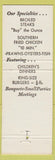 Matchbook Cover - Kingen's Jet Room Renton WA