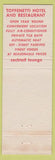 Matchbook Cover - Toffenetti Hotel ST Petersburg FL