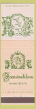Matchbook Cover - Fontainebleau Hotel Chez Bon Bon Miami Beach FL