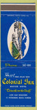 Matchbook Cover - Colonial Inn St Petersburg Beach FL