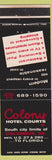 Matchbook Cover - Colony Hotel Courts Columbus GA