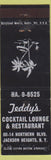 Matchbook Cover - Teddy's Lounge Restaurant Jackson Heights NY WEAR