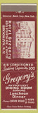 Matchbook Cover - Hotel Gregory Brooklyn NY