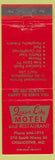 Matchbook Cover - Queen City Motel Restaurant Chillicothe MO