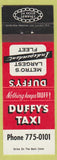 Matchbook Cover - Duffy's Taxi Canada