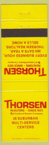 Matchbook Cover - Thorsen Realtors Coldwell Banker Chicago IL