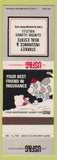 Matchbook Cover - Starkey Insurance USF&G Clinton IL Real Estate