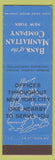Matchbook Cover - Bank of Manhattan Company New York City