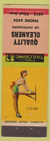 Matchbook Cover - Quality Cleaners Lee Kupfersmith pinup Kenosha? WI