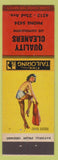 Matchbook Cover - Quality Cleaners Lee Kupfersmith pinup Kenosha? WI Dressing