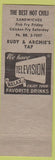 Matchbook Cover - Rudy and Archie's Tap Milwaukee WI Island Serenade