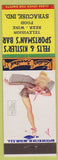 Matchbook Cover - Felts Kistler's Sportsman's Bar Syracuse IN pinup Petty