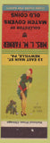 Matchbook Cover - Mrs LM Farner Match Collectors Coins Newville PA pinup
