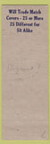 Matchbook Cover - Mrs LM Farner Match Collectors Coins Newville PA pinup
