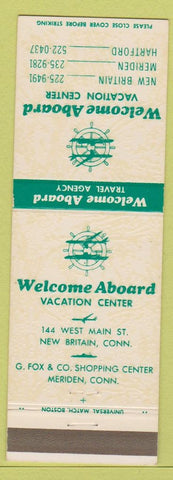 Matchbook Cover - Vacation Center Travel Agency New Britain CT Meriden