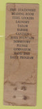Matchbook Cover - YMCA San Diego CA Army Navy POOR early 1930s?