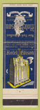Matchbook Cover - Hotel Edison New York City