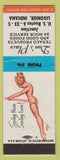 Matchbook Cover - Don's Place Texaco oil gas Ligonier IN pinup Petty Swinging