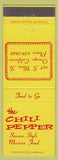 Matchbook Cover - Chili Pepper Mexican Food Orange CA