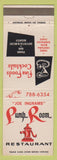 Matchbook Cover - Pump Room Restaurant Sherman Oaks CA