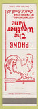Matchbook Cover - The Weather Vane Mount Carmel CT rooster