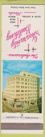 Matchbook Cover - Guaranty Building West Palm Beach FL