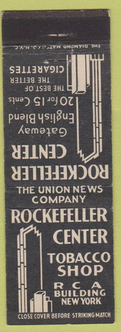 Matchbook Cover - Rockefeller Center RCA Building New York City