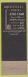 Matchbook Cover - Rockefeller Center RCA Building New York City
