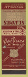 Matchbook Cover - Hotel St James Knoxville TN SAMPLE WEAR