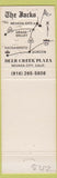 Matchbook Cover - The Jacks Nevada City CA