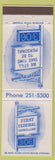 Matchbook Cover - First Federal Savings Loan Menomonee Falls WI Oconomowoc