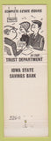 Matchbook Cover - Iowa State Savings Bank Creston IA
