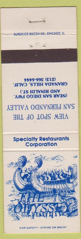 Matchbook Cover - The Odyssey Granada Hills CA San Fernando Valley