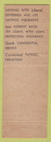 Matchbook Cover - Los Angeles CA Water Power Credit Union wEAR