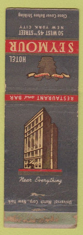 Matchbook Cover - Seymour Hotel New York City WORN