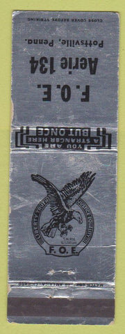 Matchbook Cover - Eagles Club Pottsville PA