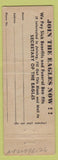 Matchbook Cover - Eagles Club Pottsville PA