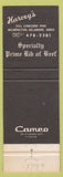 Matchbook Cover - Harvey's Restaurant Wilmington DE
